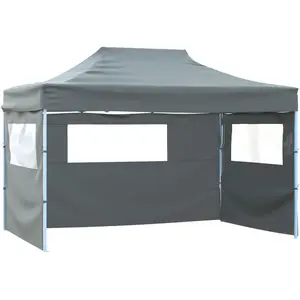 Comparateur de prix : vidaXL Tente pliable avec 3 parois 3 x 4,5 m Anthracite