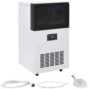 Comparateur de prix : vidaXL Appareil à glaçons Noir 45 kg / 24 h