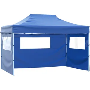 Comparateur de prix : vidaXL Tente pliable avec 3 parois 3 x 4,5 m Bleu