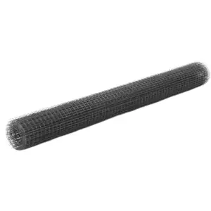 Comparateur de prix : vidaXL Grillage Acier Revêtement PVC 25x1,5 m Gris