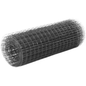 Comparateur de prix : vidaXL Grillage acier avec revêtement en PVC 25x0,5 m gris