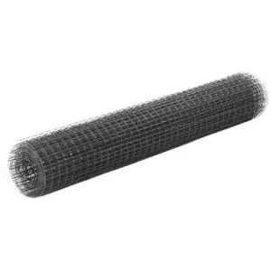 Comparateur de prix : vidaXL Grillage Acier avec revêtement en PVC 10x1 m Gris
