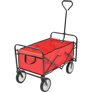 Comparateur de prix : vidaXL Chariot à main pliable Acier Rouge