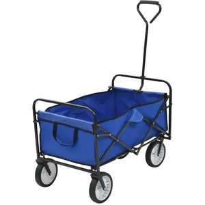 Comparateur de prix : Chariot à main pliable - VIDAXL - Bleu - Charge 75 kg - Roues pivotantes
