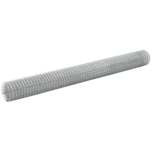 Comparateur de prix : vidaXL Grillage pour volière Acier galvanisé 10x1,5 m Argenté