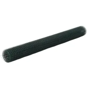 Comparateur de prix : vidaXL Grillage acier avec revêtement en PVC 10x1,5 m vert