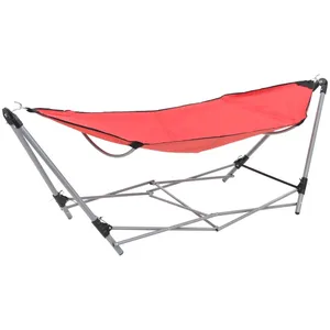 Comparateur de prix : vidaXL Hamac avec support pliable Rouge