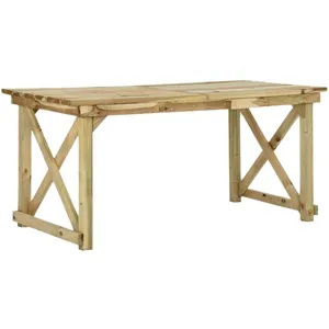 Comparateur de prix : vidaXL Table de jardin 160x79x75 cm Bois