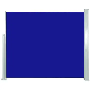 vidaXL Auvent latéral rétractable 120 x 300 cm Bleu pas cher