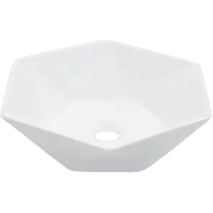 vidaXL Lavabo 41x36,5x12 cm Céramique Blanc
