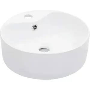 Comparateur de prix : vidaXL Lavabo avec trop-plein 36x13 cm Céramique Blanc