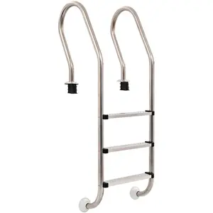 Comparateur de prix : vidaXL Échelle de piscine à 3 échelons Acier inoxydable 304 120 cm
