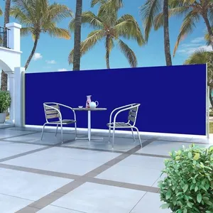 vidaXL Auvent latéral rétractable 160 x 500 cm Bleu pas cher
