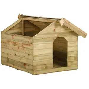 Comparateur de prix : vidaXL Niche de jardin avec toit ouvrant en bois de pin imprégné