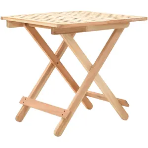 Comparateur de prix : vidaXL Table d'appoint pliante 50 x 50 x 49 cm Bois de noyer massif