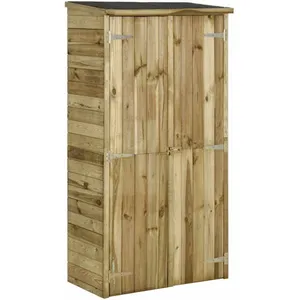 vidaXL Abri à outils pour jardin Pin 85x48x177 cm pas cher