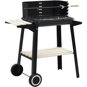 Comparateur de prix : vidaXL Barbecue au charbon de bois avec roulettes