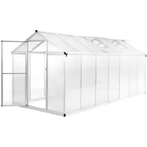 vidaXL Serre Aluminium 421x190x195 cm 15,6 m³