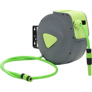 Comparateur de prix : vidaXL Enrouleur mural automatique pour tuyau rétractable 20+2 m