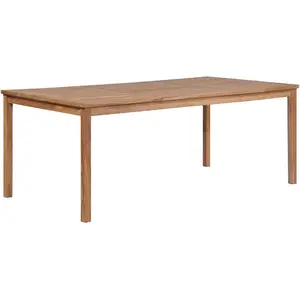 Comparateur de prix : vidaXL Table de jardin 200x100x77 cm Bois de teck solide
