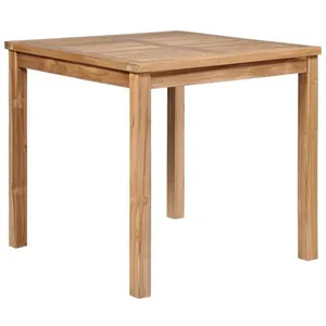 vidaXL Table de jardin 80x80x77 cm Bois de teck solide pas cher