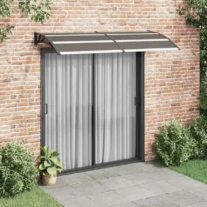 Comparateur de prix : vidaXL Auvent de porte Noir 240x100 cm PC
