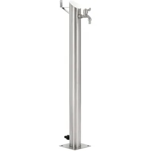 Comparateur de prix : vidaXL Colonne à eau de jardin ronde Acier inoxydable 95 cm
