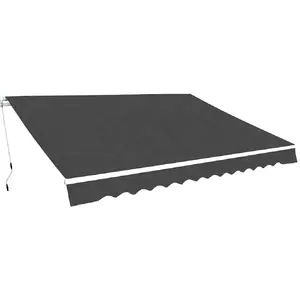 Comparateur de prix : vidaXL Auvent pliable manuel 450 cm Anthracite
