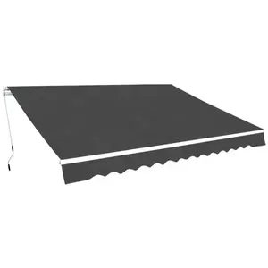 Comparateur de prix : vidaXL Auvent pliable manuel 350 cm Anthracite