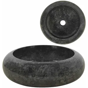 Comparateur de prix : vidaXL Lavabo 40 x 12 cm Marbre Noir