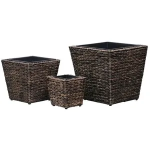 Comparateur de prix : vidaXL Lits surélevés de jardin 3 pcs Jacinthe d'eau Marron