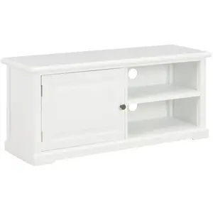 vidaXL Meuble TV Blanc 90 x 30 x 40 cm Bois pas cher