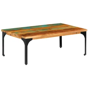 Comparateur de prix : vidaXL Table basse 100 x 60 x 35 cm Bois de récupération solide