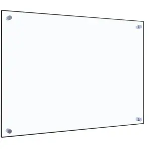 Comparateur de prix : vidaXL Dosseret de cuisine Transparent 70x50 cm Verre trempé