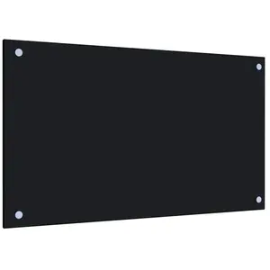 Comparateur de prix : vidaXL Dosseret de cuisine Noir 70x40 cm Verre trempé