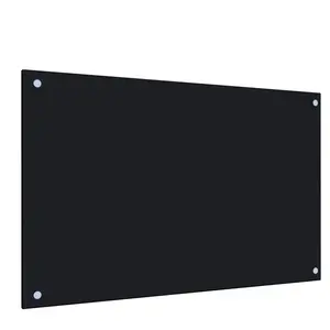 Comparateur de prix : vidaXL Dosseret de cuisine Noir 80x50 cm Verre trempé
