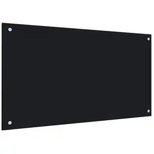 Comparateur de prix : vidaXL Dosseret de cuisine Noir 90x50 cm Verre trempé