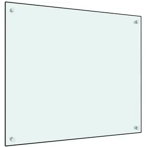 Comparateur de prix : vidaXL Dosseret de cuisine Blanc 70x60 cm Verre trempé