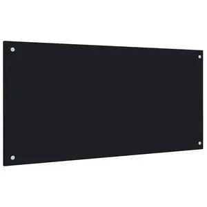 Comparateur de prix : vidaXL Dosseret de cuisine Noir 100x50 cm Verre trempé