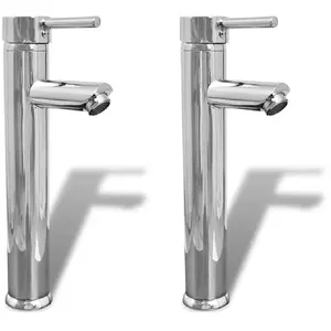 Comparateur de prix : vidaXL Mitigeurs de salle de bain 2 pcs Chrome