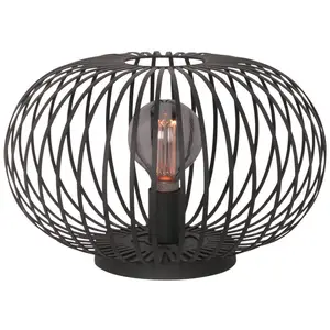 Freelight Lampe de table Aglio, Ø 40 cm, noir, métal pas cher
