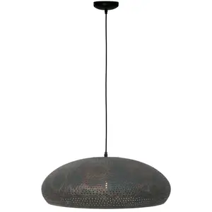 Freelight Suspension Fori, Ø 53 cm, brun, métal pas cher