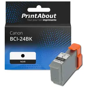 Comparateur de prix : PrintAbout Cartouche compatible Canon BCI-24BK - Noir
