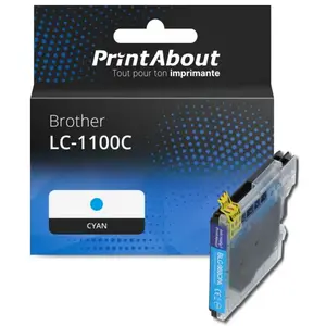 Comparateur de prix : PrintAbout Cartouche compatible Brother LC-1100C - Cyan