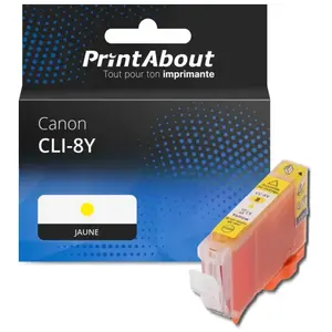 Comparateur de prix : PrintAbout Cartouche compatible Canon CLI-8Y - Jaune