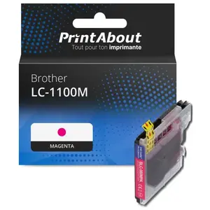 Comparateur de prix : PrintAbout Cartouche compatible Brother LC-1100M - Magenta