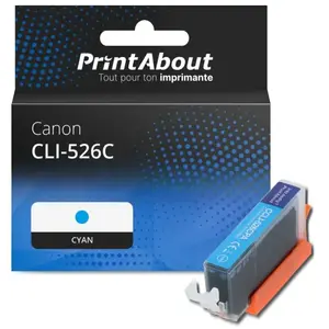 Comparateur de prix : PrintAbout Cartouche compatible Canon CLI-526C - Cyan