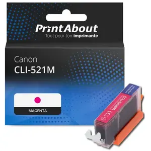 Comparateur de prix : PrintAbout Cartouche compatible Canon CLI-521M - Magenta