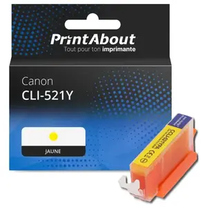 Comparateur de prix : PrintAbout Cartouche compatible Canon CLI-521Y - Jaune