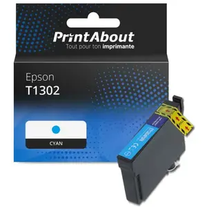 Comparateur de prix : PrintAbout Cartouche compatible Epson T1302 - Cyan